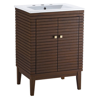 Modway furniture Bathroom Vanity Basin Included - EEI-5114-WAL-WHI