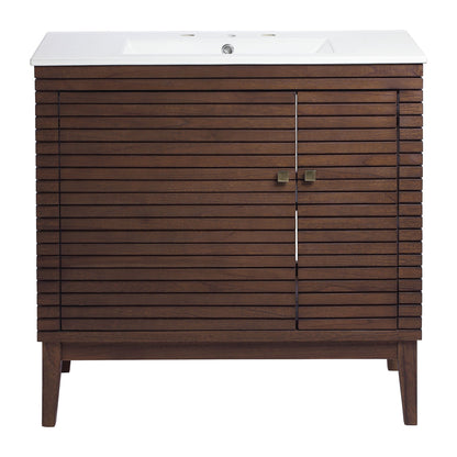 Modway furniture Bathroom Vanity Basin Included - EEI-5114-WAL-WHI