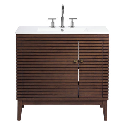 Modway furniture Bathroom Vanity Basin Included - EEI-5114-WAL-WHI