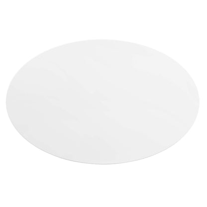 Modway furniture Zinque 42" Oval Dining Table - EEI-5124-GLD-WHI