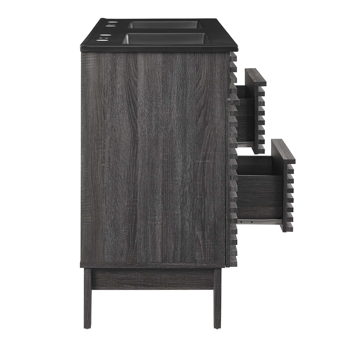 Modway furniture Render 48" Bathroom  Vanity with Black Basin Included - EEI-5381-WAL-BLK