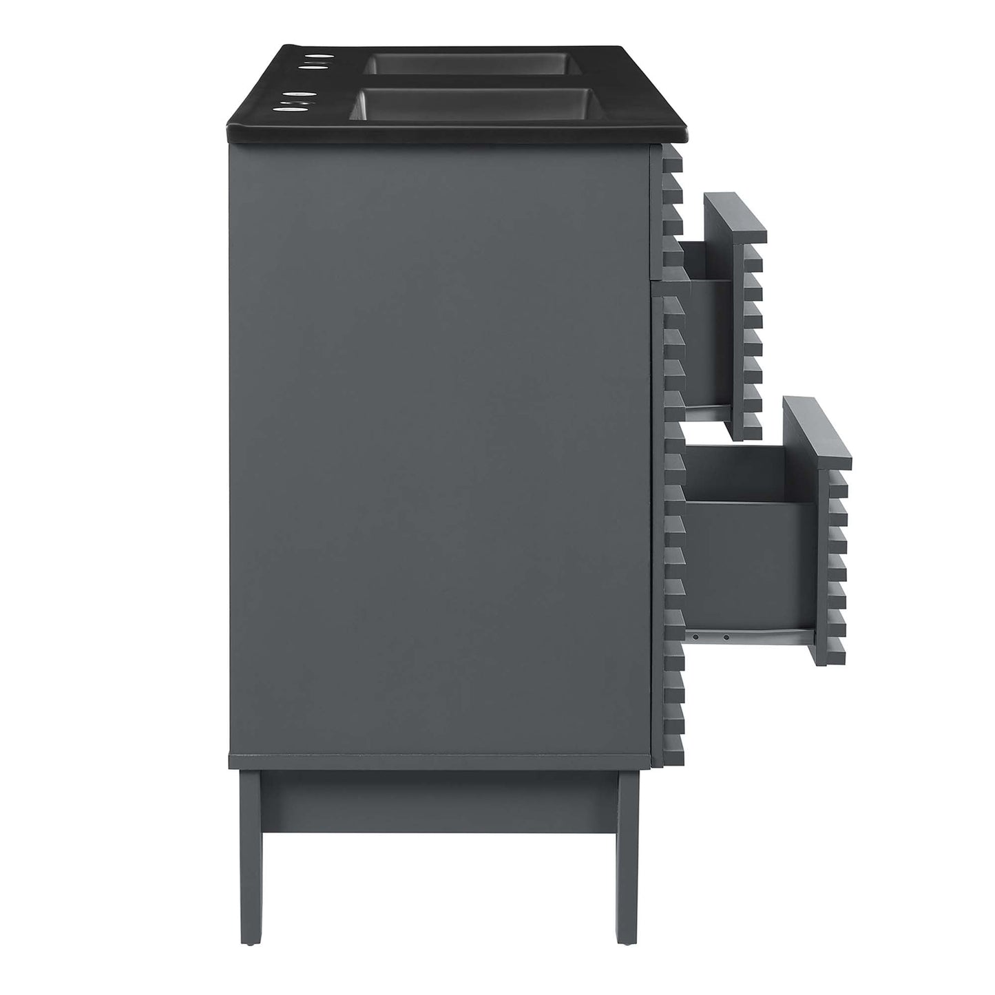 Modway furniture Render 48" Bathroom  Vanity with Black Basin Included - EEI-5381-WAL-BLK