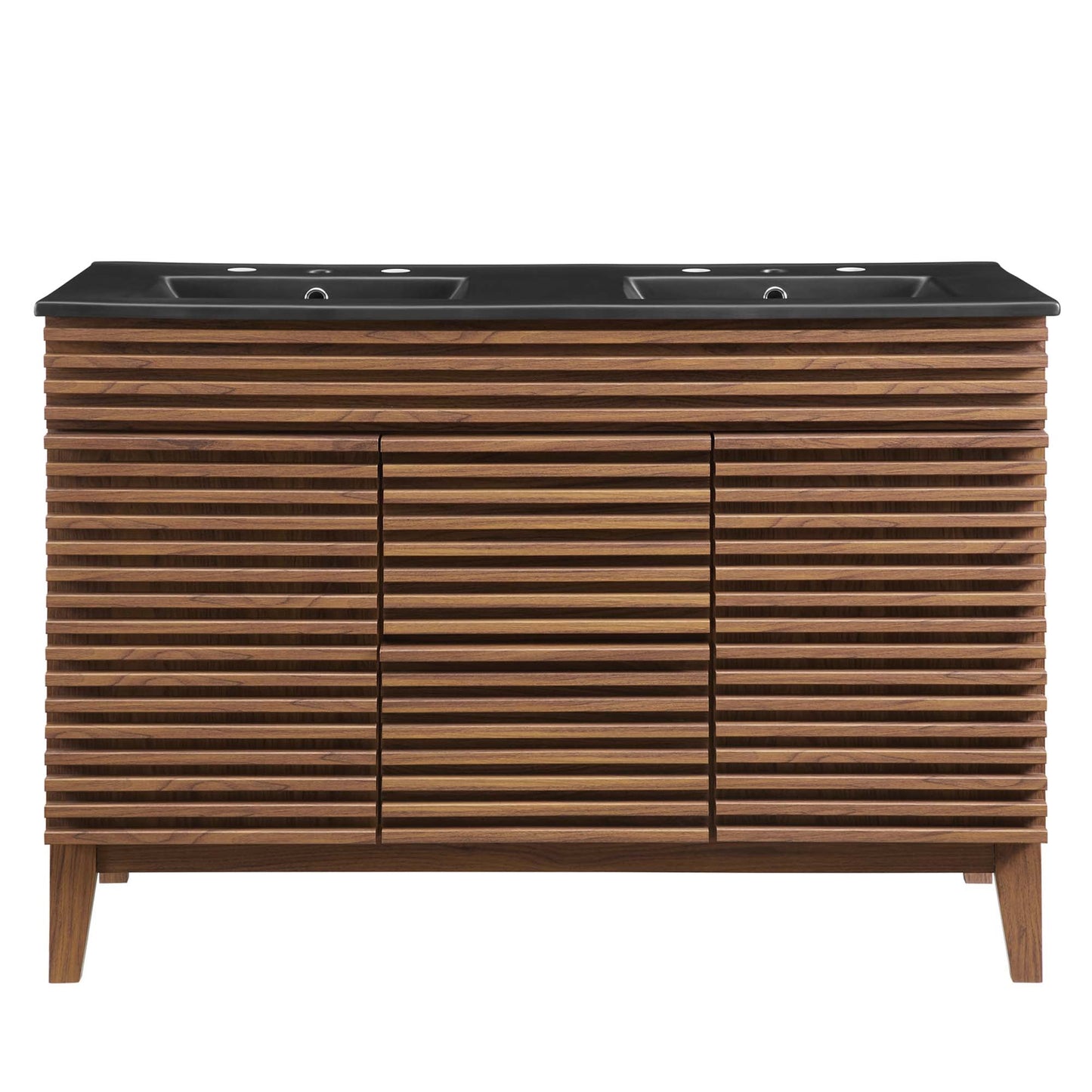 Modway furniture Render 48" Bathroom  Vanity with Black Basin Included - EEI-5381-WAL-BLK