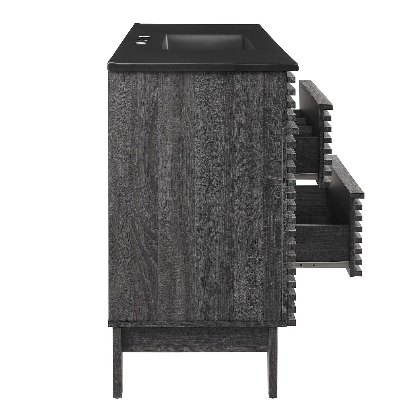 Modway furniture Render 48" Bathroom  Vanity with Black Basin Included - EEI-5381-WAL-BLK