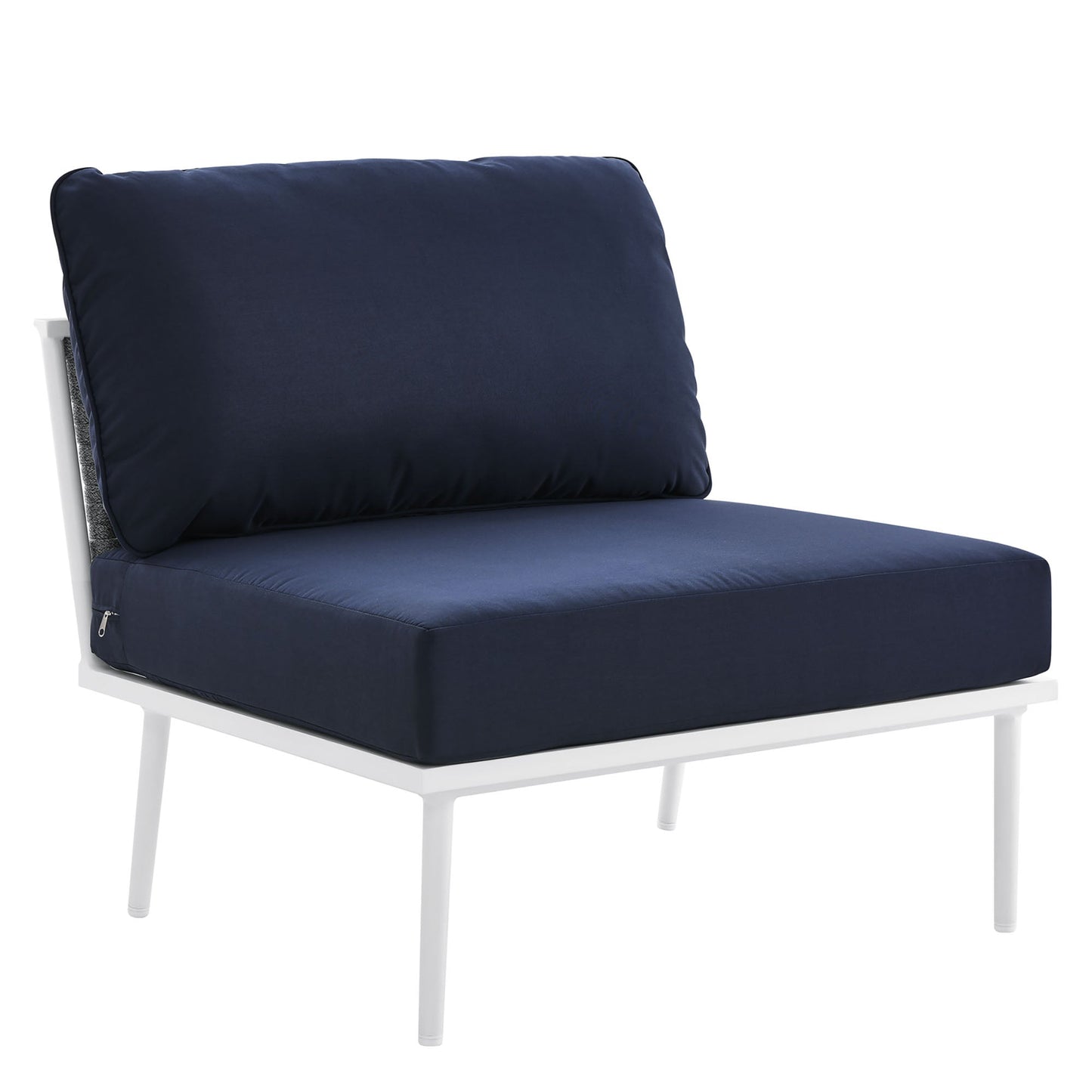 Modway Furniture Stance Outdoor Patio Aluminum Large Sectional Sofa by Modway - EEI-5753-WHI-GRY