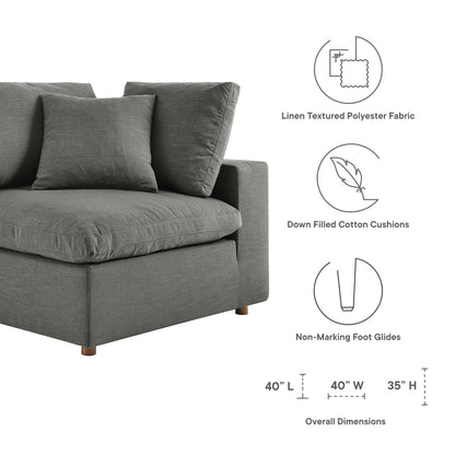 Modway Furniture Commix 6-Piece Down Filled Overstuffed Sectional Sofa by Modway – EEI-5761
