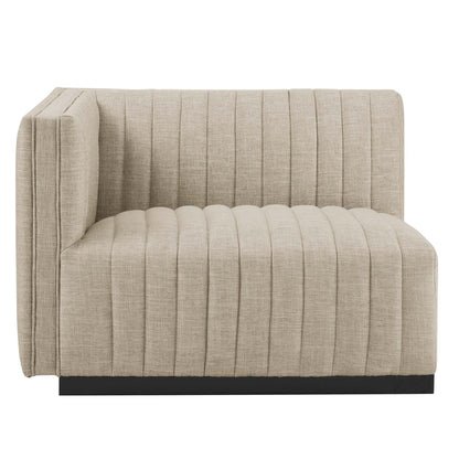 Modway Furniture Conjure 5-Piece Channel Tufted Upholstered Fabric Sectional by Modway – EEI-5796