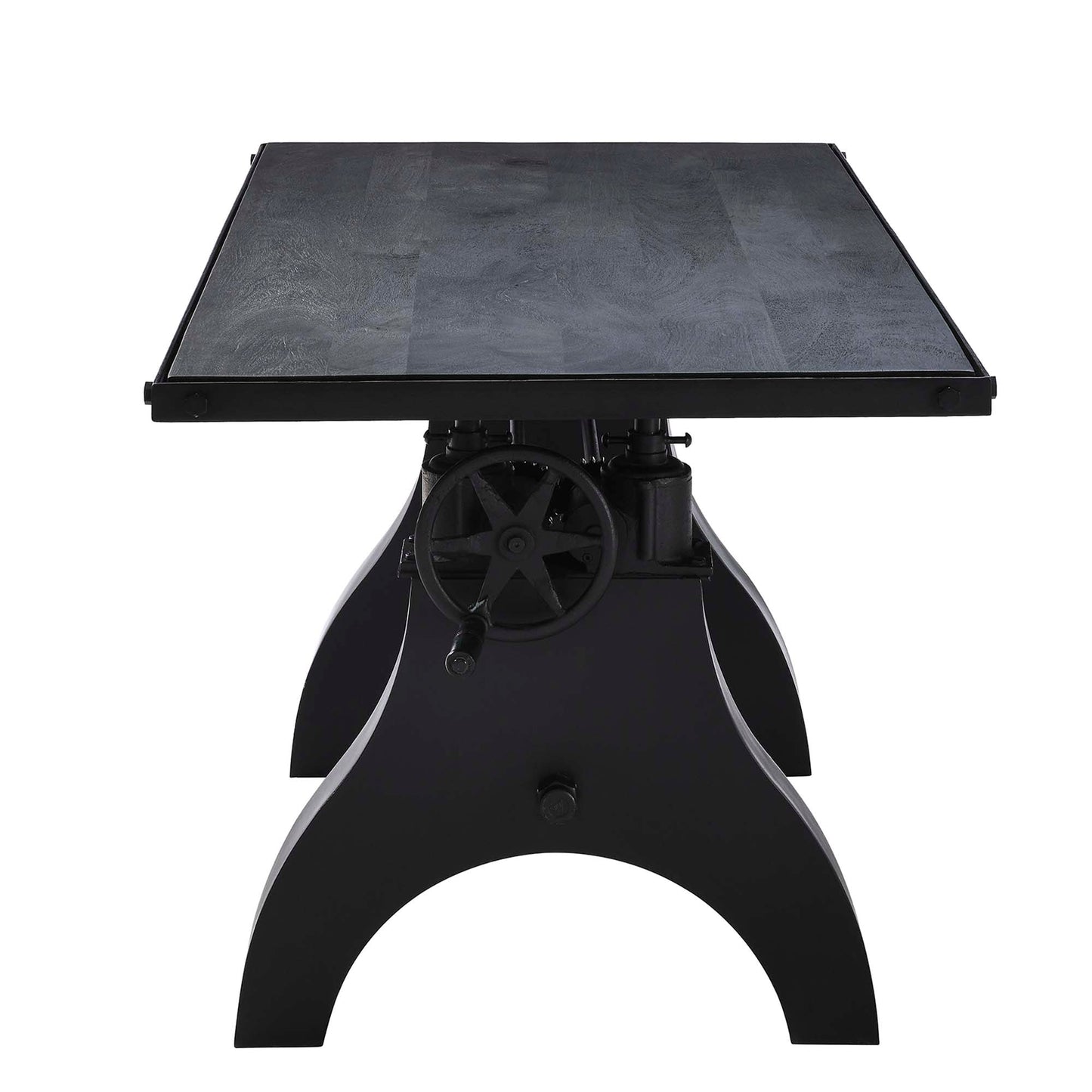 Modway furniture Genuine 60" Crank Adjustable Height Dining Table and Computer Desk - EEI-6148-BLK-BLK