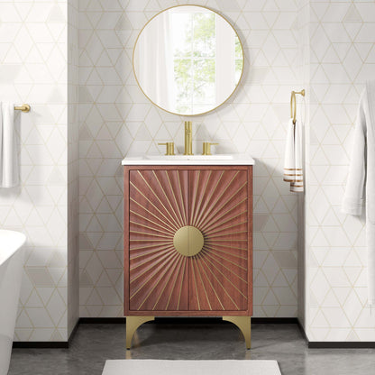 Modway furniture Daylight Bathroom Vanity Basin Included - EEI-6290-WHI-WAL