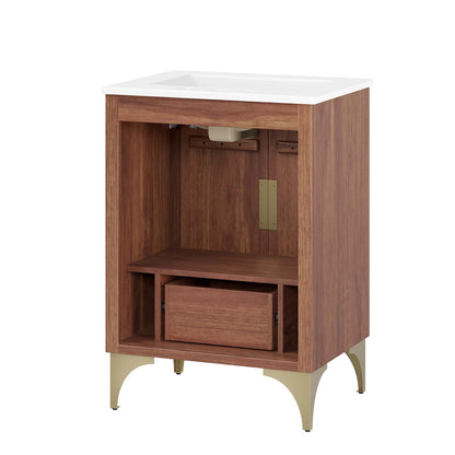 Modway furniture Daylight Bathroom Vanity Basin Included - EEI-6290-WHI-WAL
