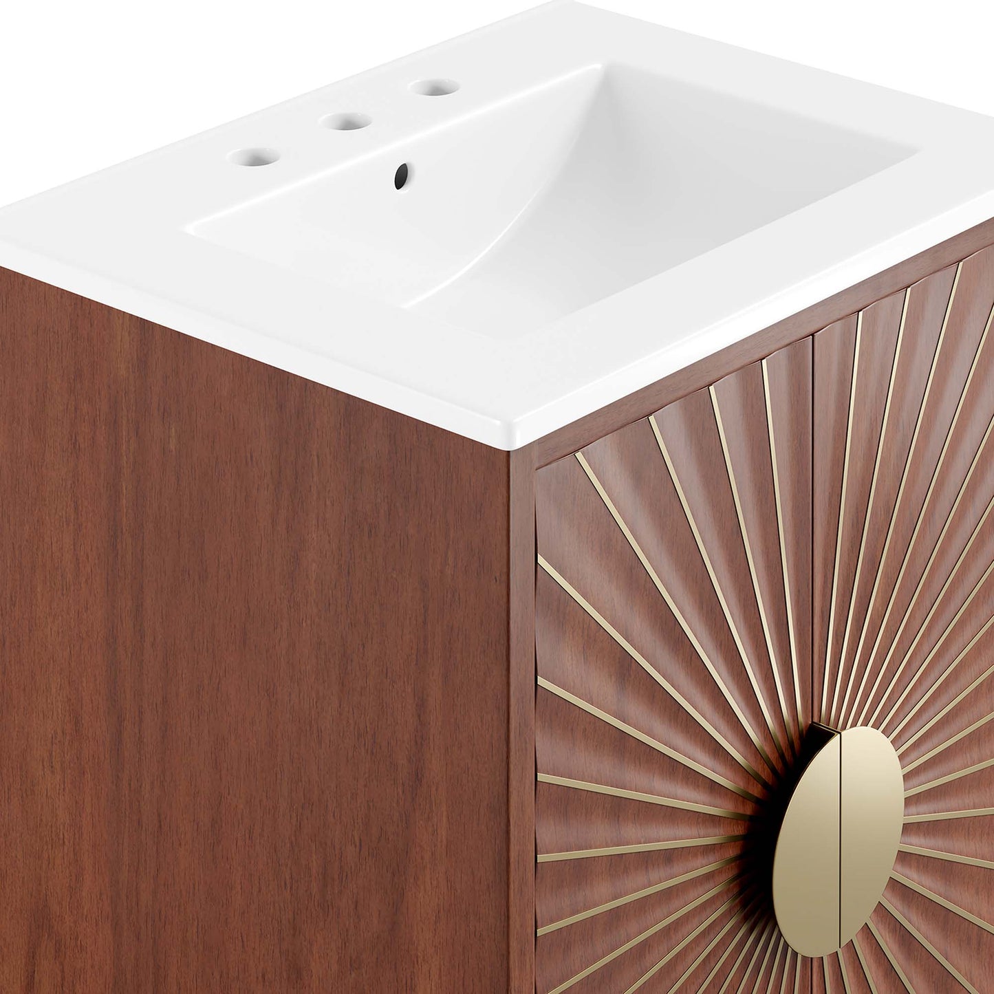Modway furniture Daylight Bathroom Vanity Basin Included - EEI-6290-WHI-WAL