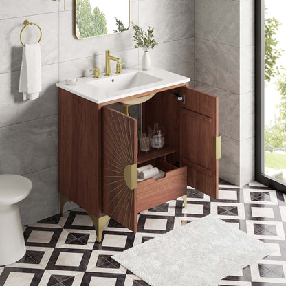 Modway furniture Daylight Bathroom Vanity Basin Included - EEI-6290-WHI-WAL