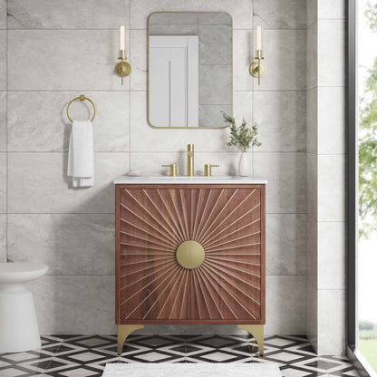 Modway furniture Daylight Bathroom Vanity Basin Included - EEI-6290-WHI-WAL