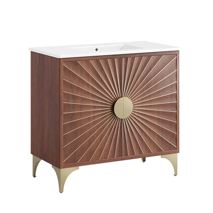 Modway furniture Daylight Bathroom Vanity Basin Included - EEI-6290-WHI-WAL