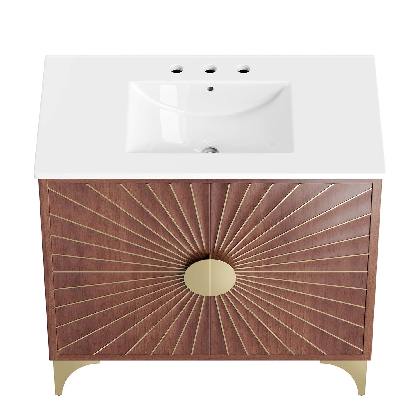 Modway furniture Daylight Bathroom Vanity Basin Included - EEI-6290-WHI-WAL