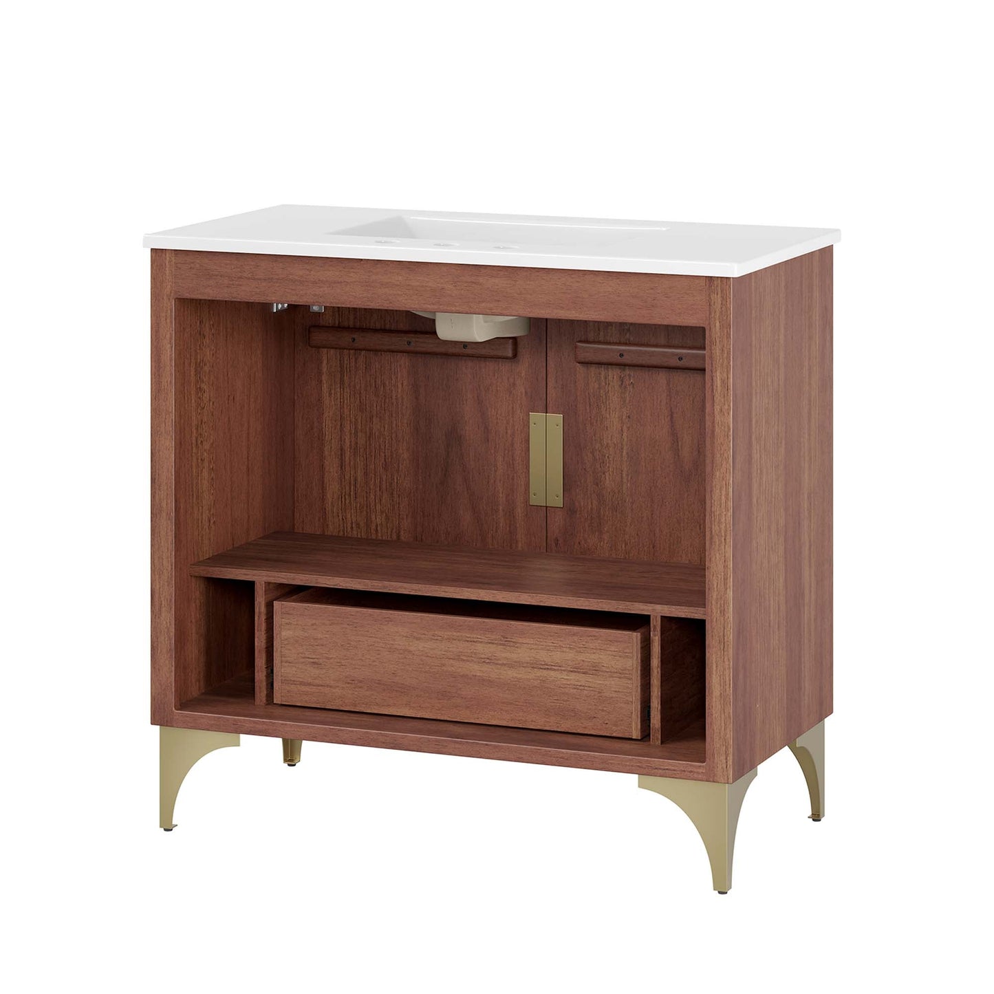Modway furniture Daylight Bathroom Vanity Basin Included - EEI-6290-WHI-WAL