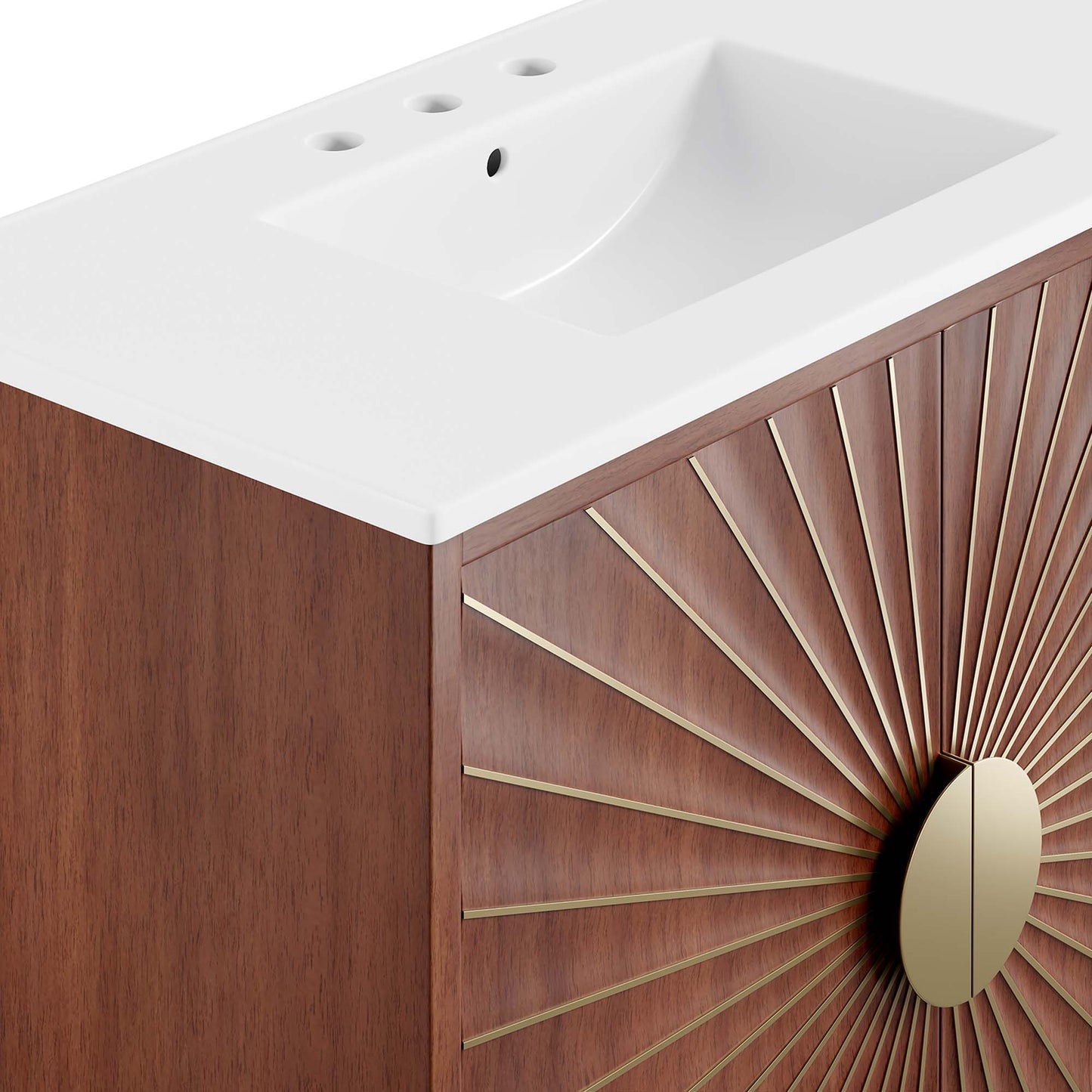 Modway furniture Daylight Bathroom Vanity Basin Included - EEI-6290-WHI-WAL