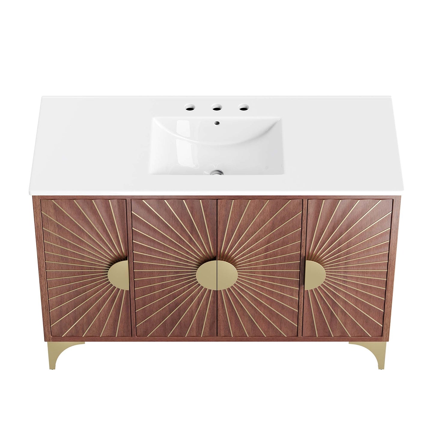 Modway furniture Daylight Bathroom Vanity Basin Included - EEI-6290-WHI-WAL