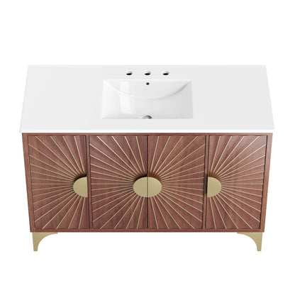 Modway furniture Daylight Bathroom Vanity Basin Included - EEI-6290-WHI-WAL
