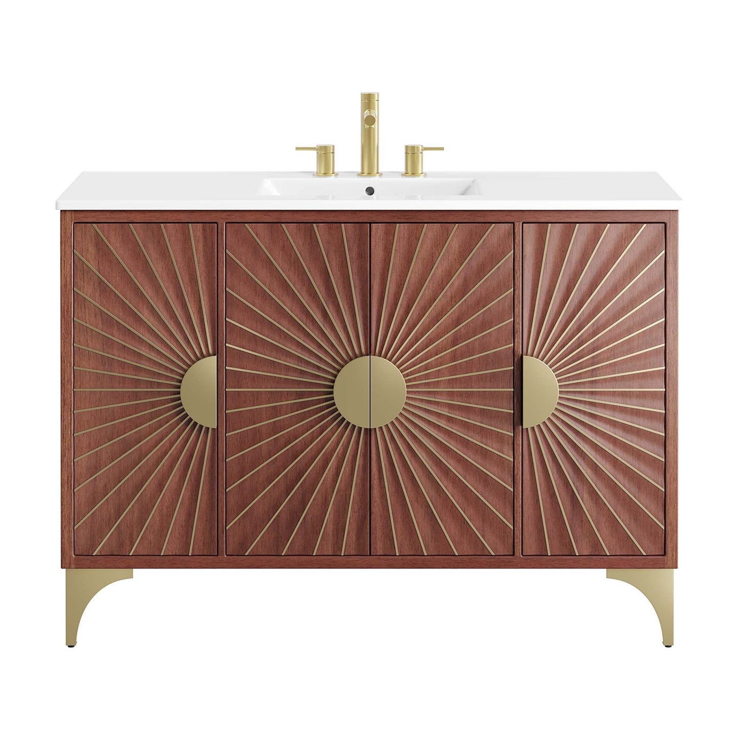 Modway furniture Daylight Bathroom Vanity Basin Included - EEI-6290-WHI-WAL