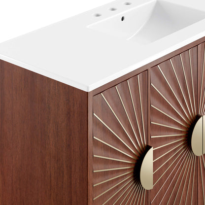 Modway furniture Daylight Bathroom Vanity Basin Included - EEI-6290-WHI-WAL