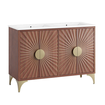 Modway furniture Daylight Bathroom Vanity Basin Included - EEI-6290-WHI-WAL
