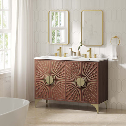 Modway furniture Daylight Bathroom Vanity Basin Included - EEI-6290-WHI-WAL