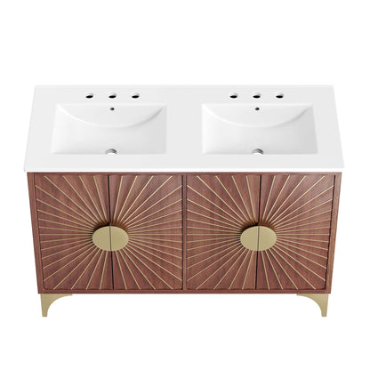 Modway furniture Daylight Bathroom Vanity Basin Included - EEI-6290-WHI-WAL