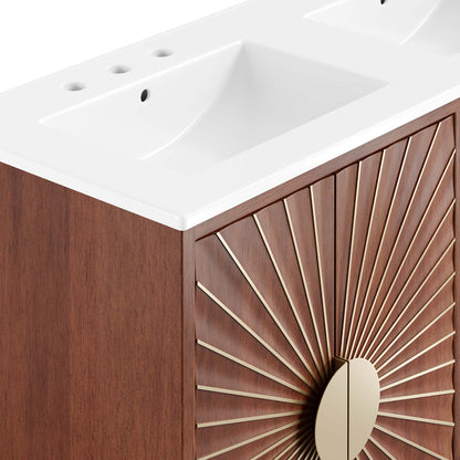 Modway furniture Daylight Bathroom Vanity Basin Included - EEI-6290-WHI-WAL