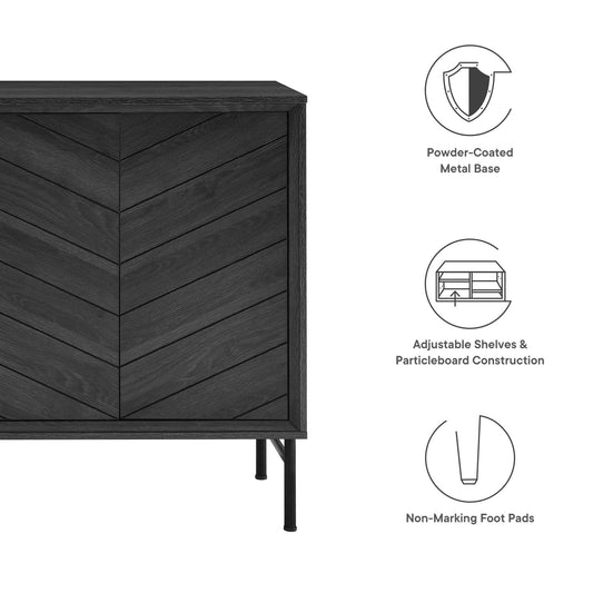 Modway Furniture 59" Harper Chevron Sideboard - EEI-6336-BLK