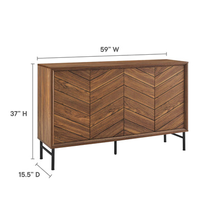 Modway Furniture 59" Harper Chevron Sideboard - EEI-6336-BLK