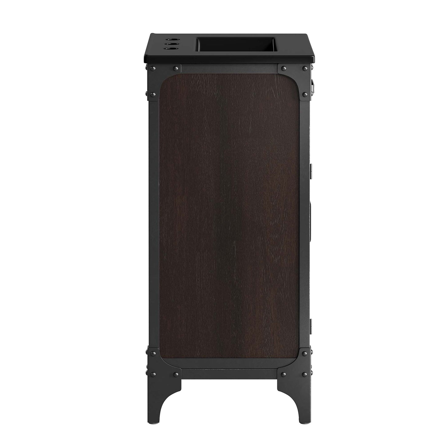 Modway furniture Steamforge Bathroom Vanity Basin Included - EEI-6413-WHI-BLK