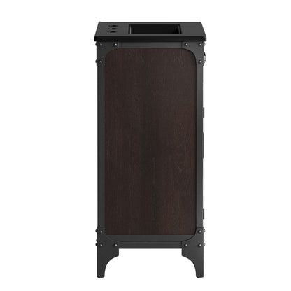 Modway furniture Steamforge Bathroom Vanity Basin Included - EEI-6413-WHI-BLK
