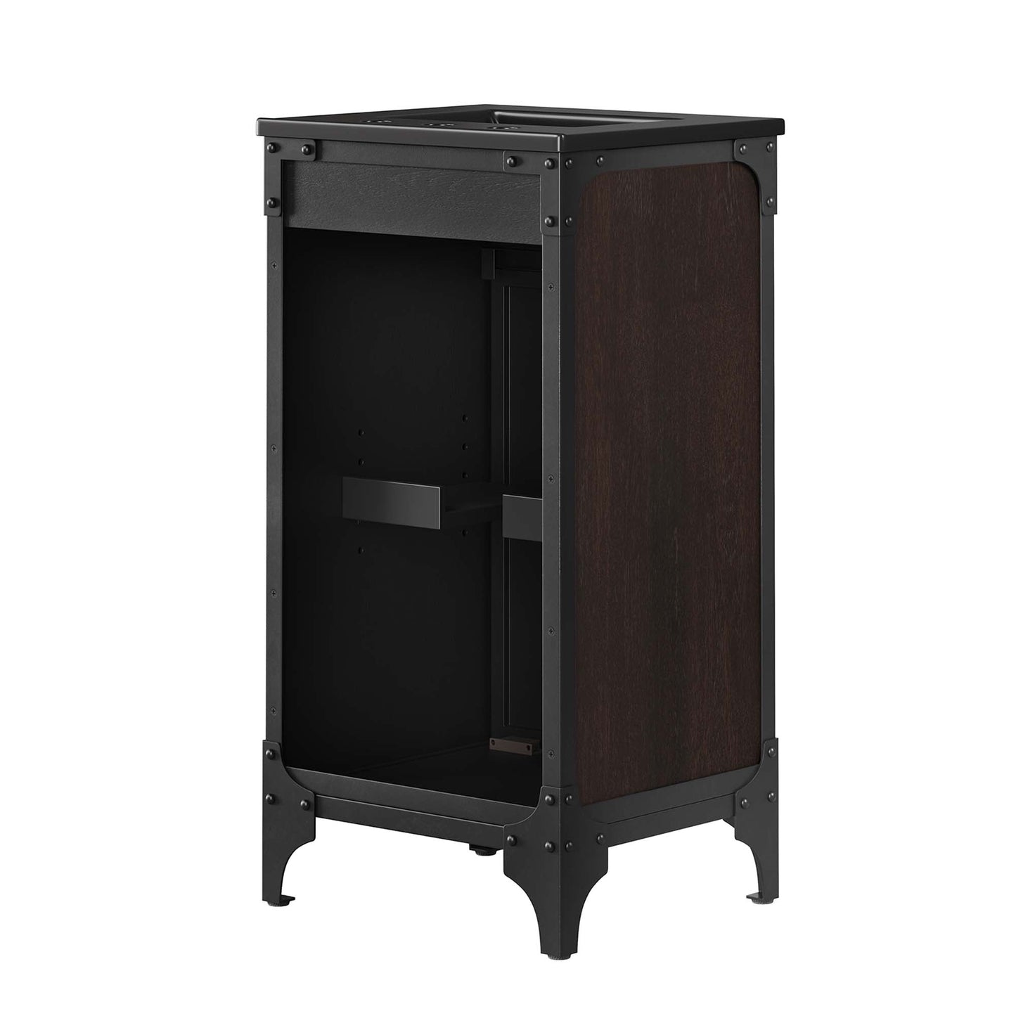 Modway furniture Steamforge Bathroom Vanity Basin Included - EEI-6413-WHI-BLK