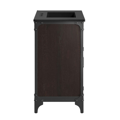 Modway furniture Steamforge Bathroom Vanity Basin Included - EEI-6413-WHI-BLK