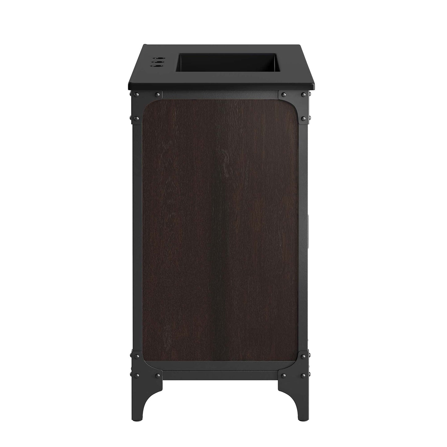 Modway furniture Steamforge Bathroom Vanity Basin Included - EEI-6413-WHI-BLK
