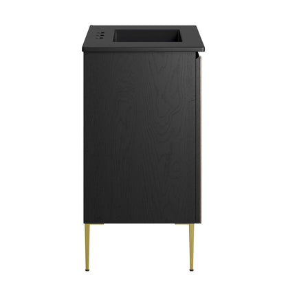Modway furniture Alchemist Bathroom Vanity Basin Included - EEI-6458-WHI-BLK