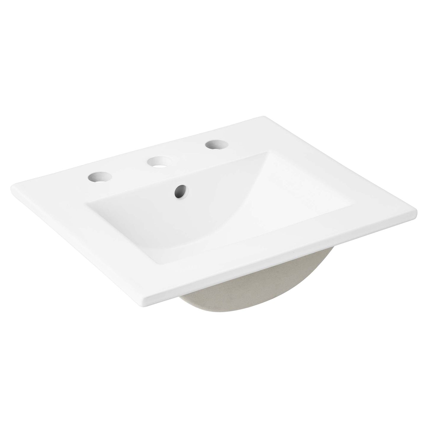 Modway furniture Soma Bathroom Vanity with White Basin Included - EEI-6711-OAK-WHI