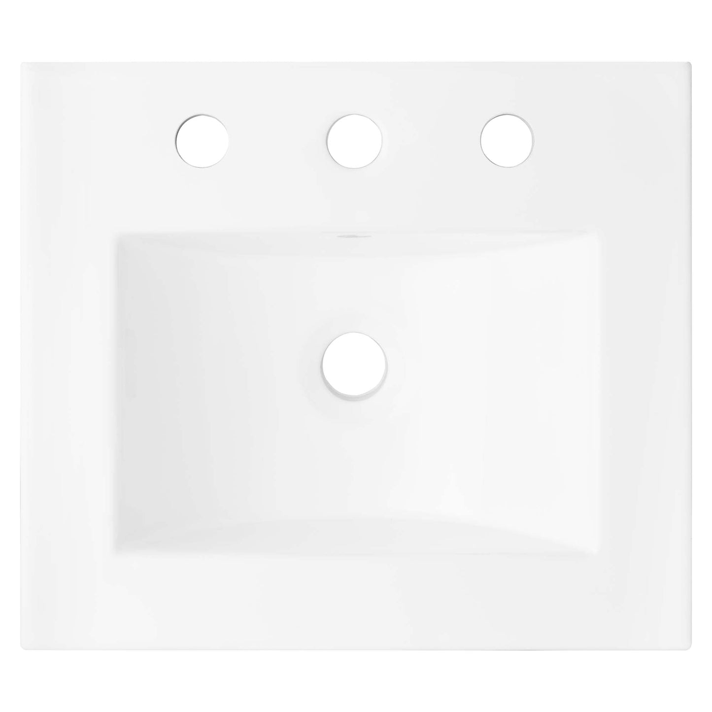 Modway furniture Soma Bathroom Vanity with White Basin Included - EEI-6711-OAK-WHI