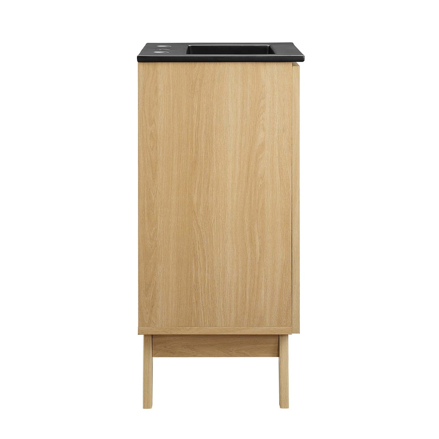 Modway furniture Soma Bathroom Vanity with Black Basin Included - EEI-6712-OAK-BLK