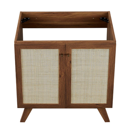 Modway furniture Soma Bathroom Vanity with White Basin Included - EEI-6711-OAK-WHI
