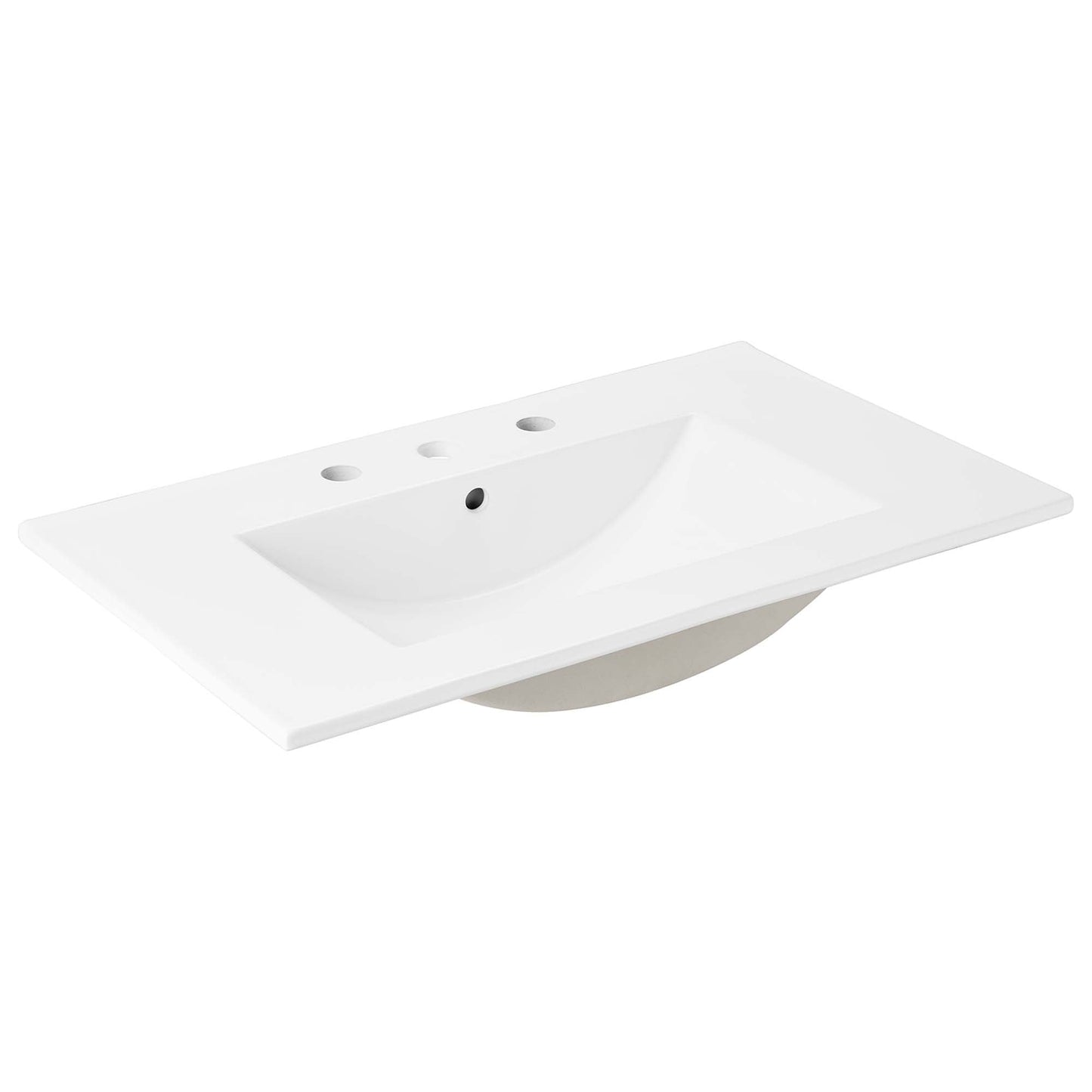 Modway furniture Soma Bathroom Vanity with White Basin Included - EEI-6711-OAK-WHI
