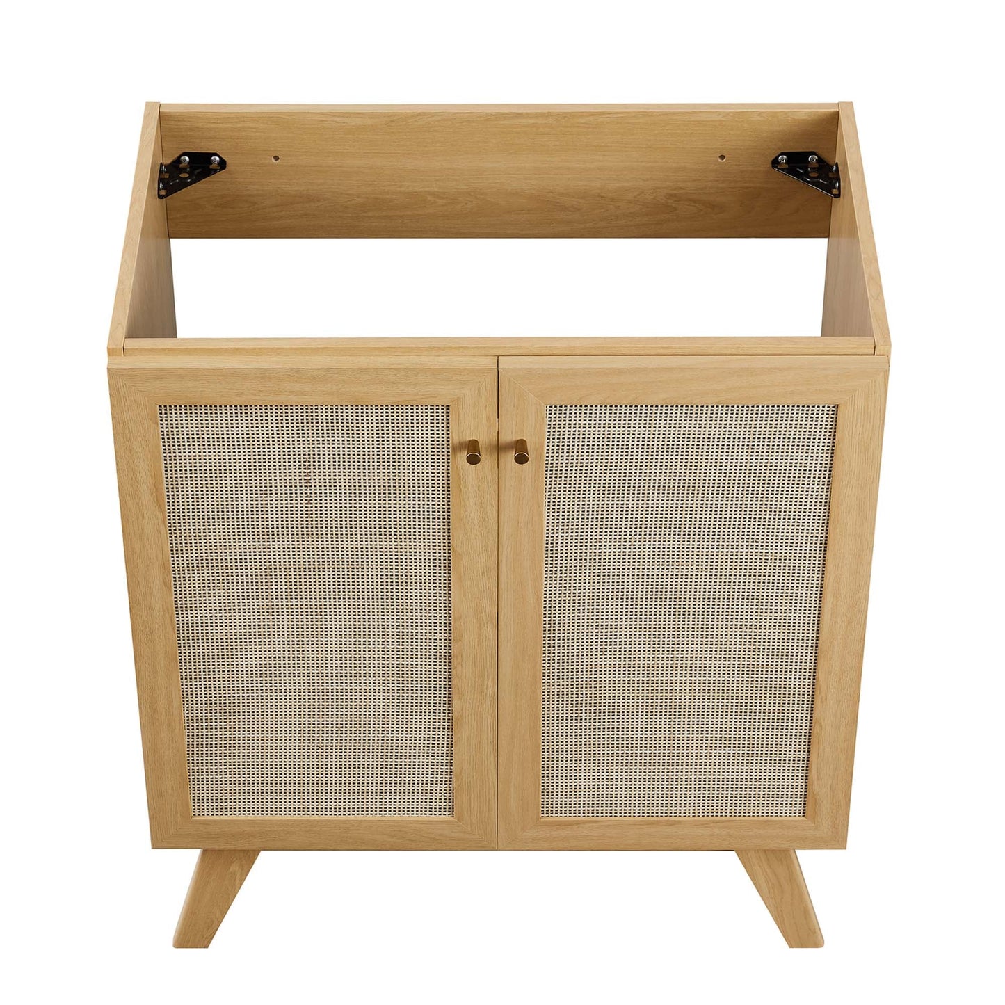 Modway furniture Soma Bathroom Vanity with Black Basin Included - EEI-6712-OAK-BLK