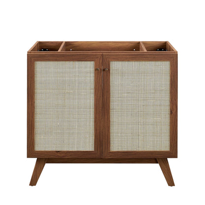 Modway furniture Soma Bathroom Vanity with White Basin Included - EEI-6711-OAK-WHI