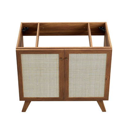Modway furniture Soma Bathroom Vanity with White Basin Included - EEI-6711-OAK-WHI