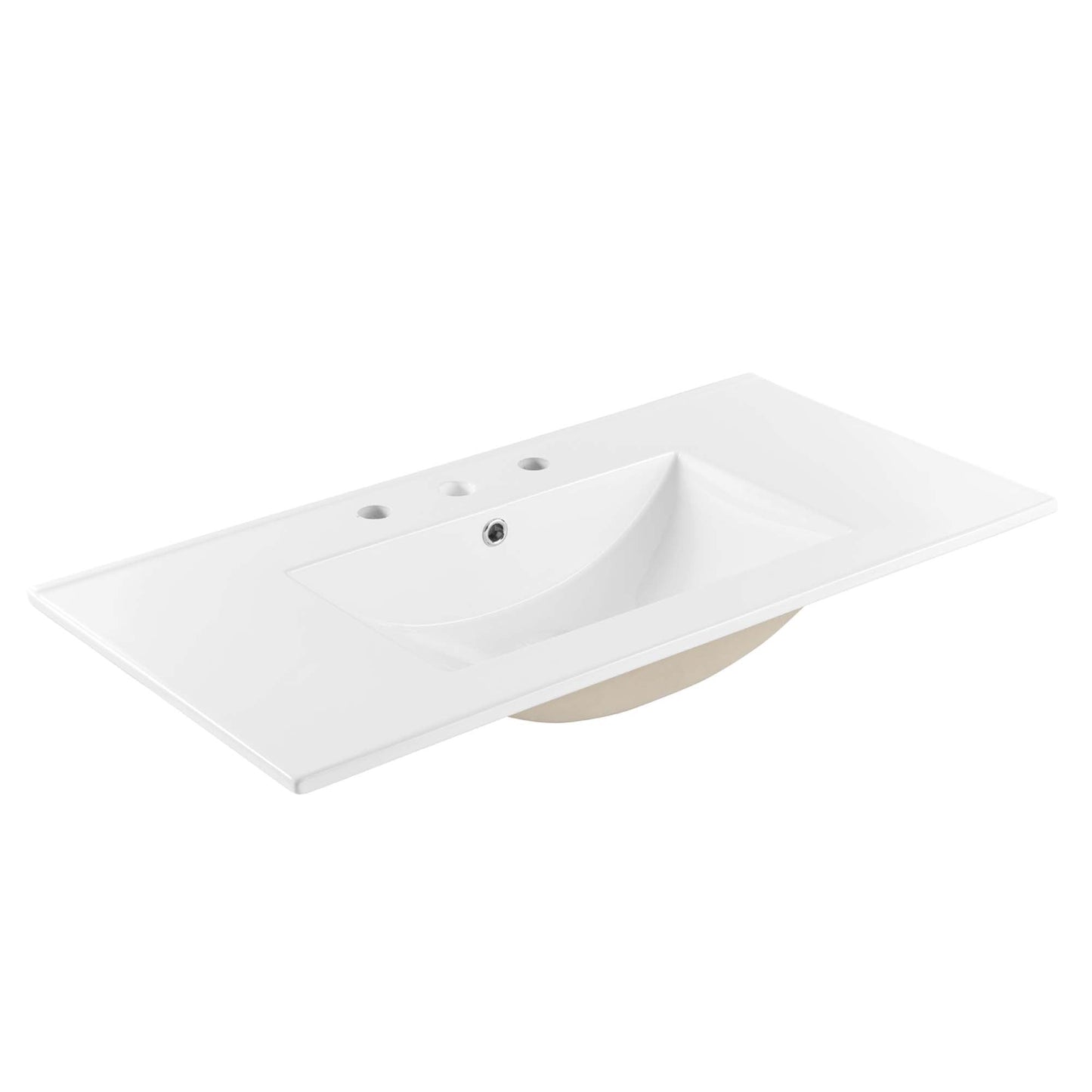 Modway furniture Soma Bathroom Vanity with White Basin Included - EEI-6711-OAK-WHI