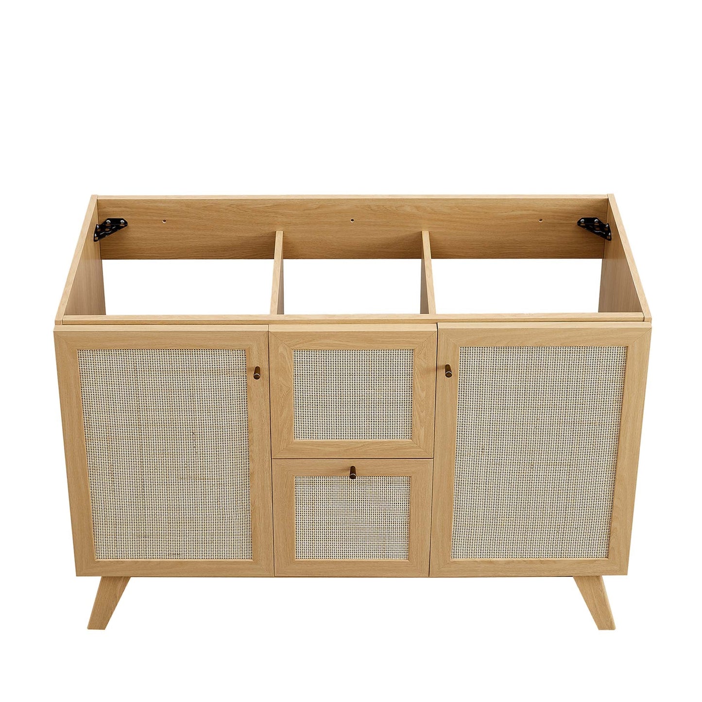 Modway furniture Soma Bathroom Vanity with White Basin Included - EEI-6711-OAK-WHI