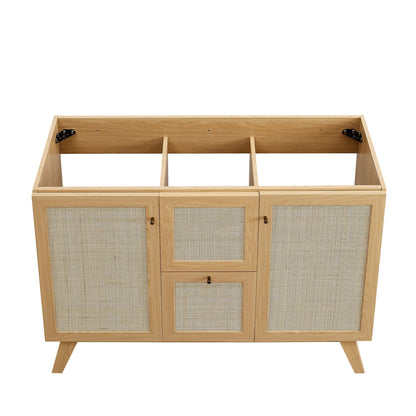 Modway furniture Soma Bathroom Vanity with Black Basin Included - EEI-6712-OAK-BLK