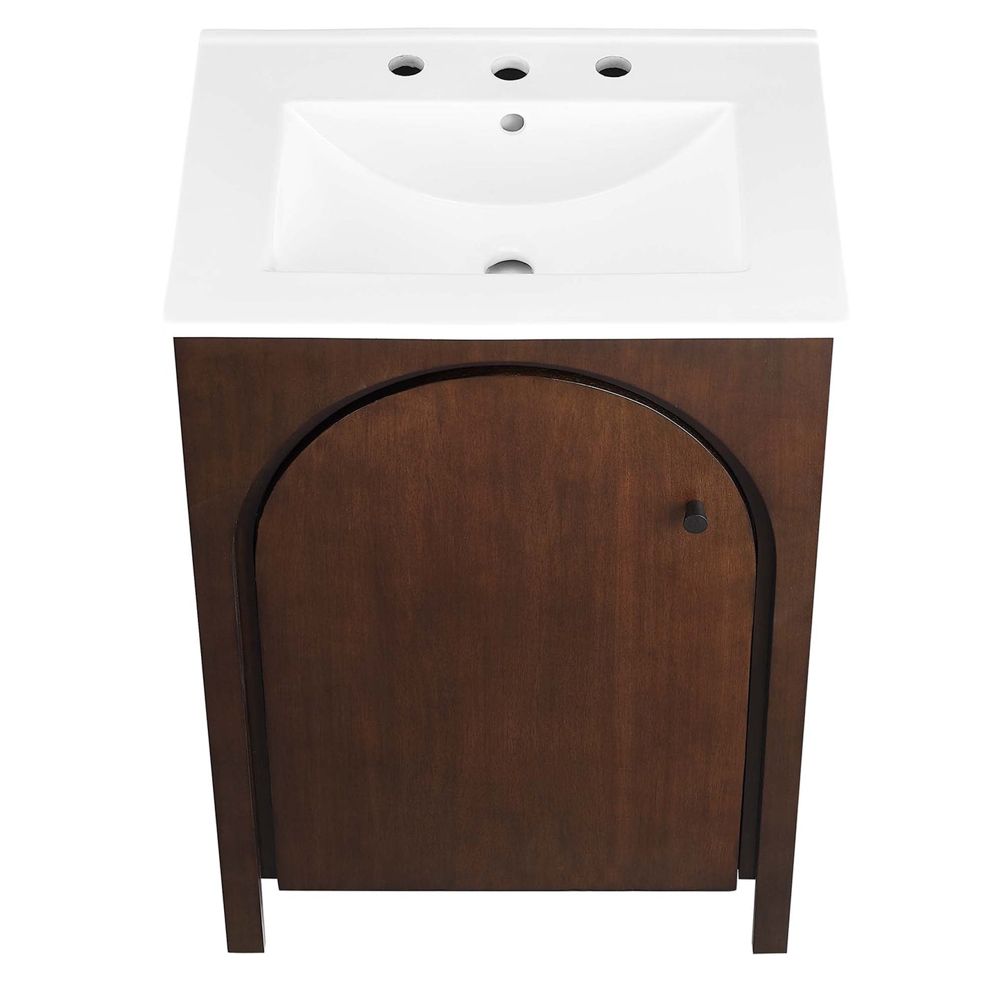 Modway furniture Appia Bathroom Vanity Basin Included - EEI-6788-OAK-WHI