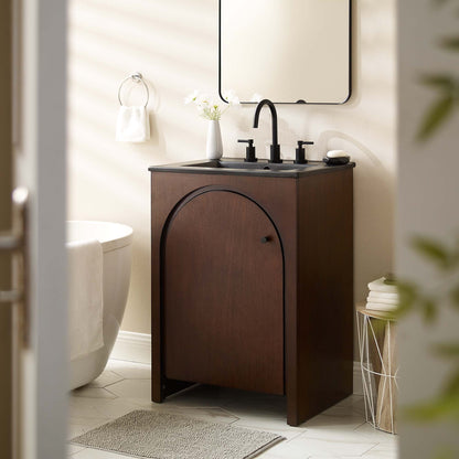 Modway furniture Appia Bathroom Vanity Basin Included - EEI-6788-OAK-WHI